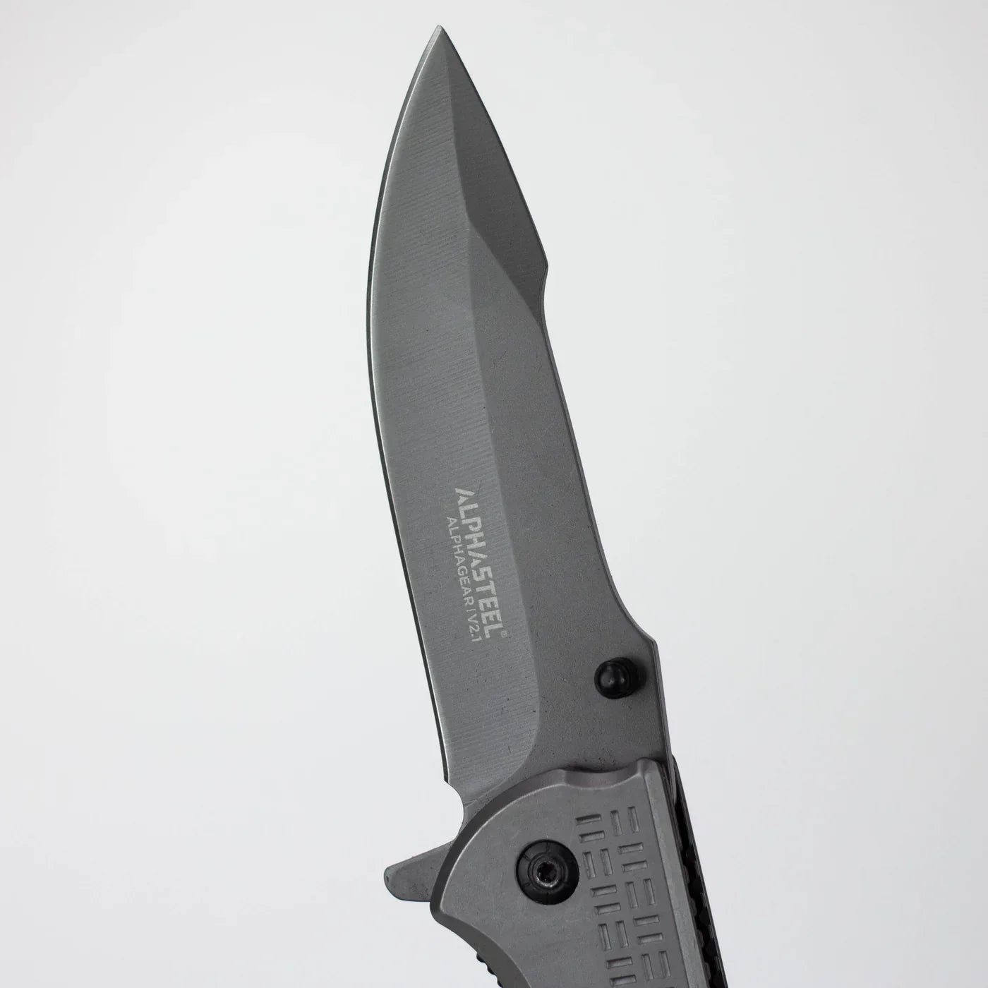 ALPHASTEEL - 9" Folding Pocket Knife - Redwood