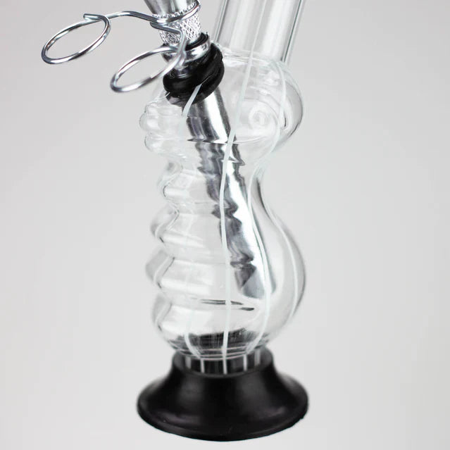 8" Stripe acrylic water pipe assorted