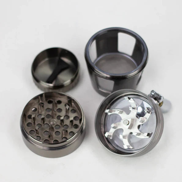 CNC Crank 4 parts herb grinder with handle