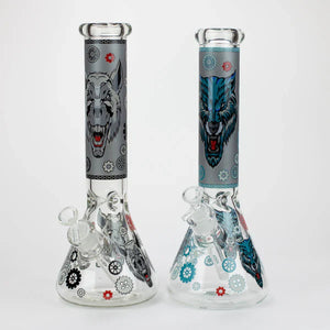 13.5" JJ Wolf Glow In The Dark Bong