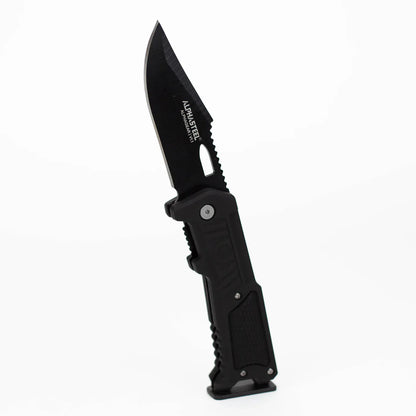 ALPHASTEEL - 8" Hunting Knife - Black Star Fold