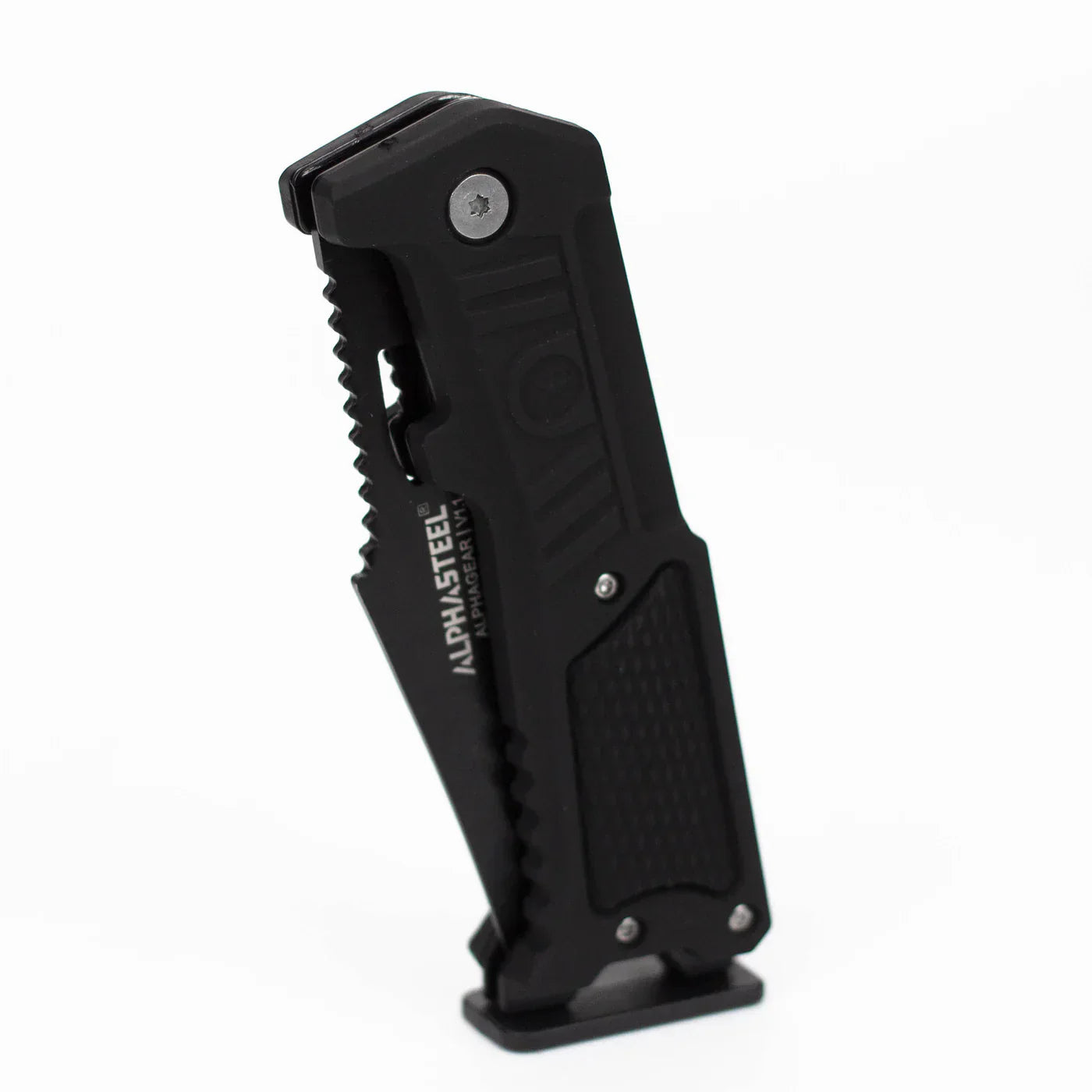 ALPHASTEEL - 8" Hunting Knife - Black Star Fold