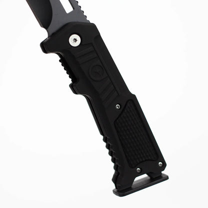 ALPHASTEEL - 8" Hunting Knife - Black Star Fold