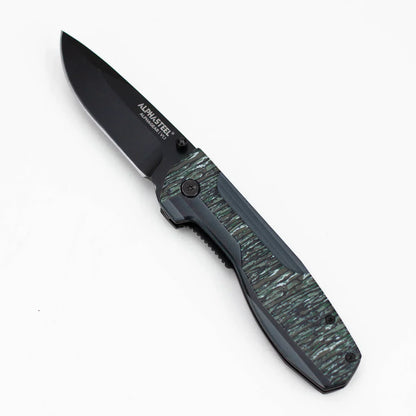 ALPHASTEEL - 8" Hunting Knife - Camo Fold