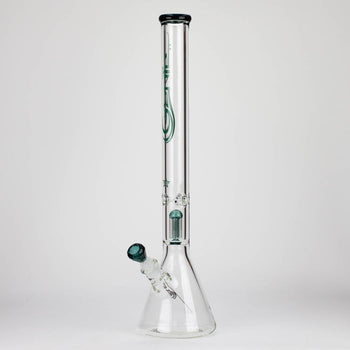 Genie 24" 9mm Single Percolator Glass Water Bong