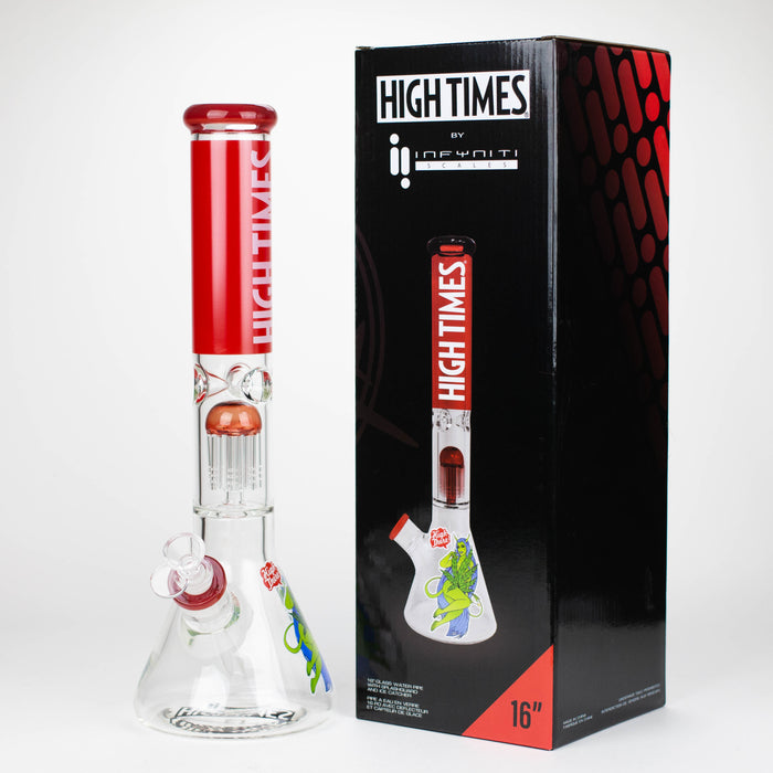 Bong à eau classique Infyniti High Times 16" 7 mm avec percolateur à bras d'arbre