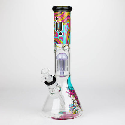 Infyniti Untamed 14" 7mm Classic Beaker Water Bong Jelly Fish