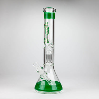 Kush 15" Tree Percolator 7mm Glass Bong Green