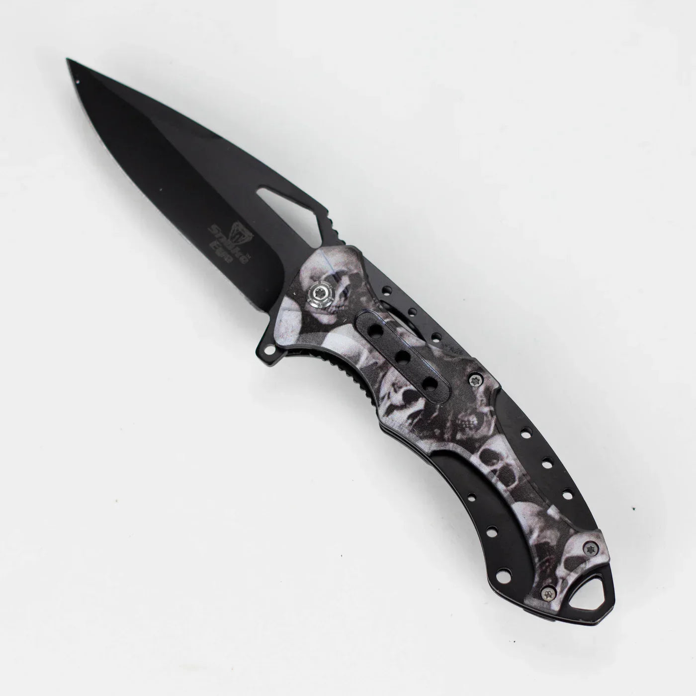 Snake Eye - 8" Outdoor Rescue Hunting Knife - Skull