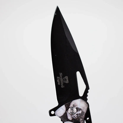 Snake Eye - 8" Outdoor Rescue Hunting Knife - Skull
