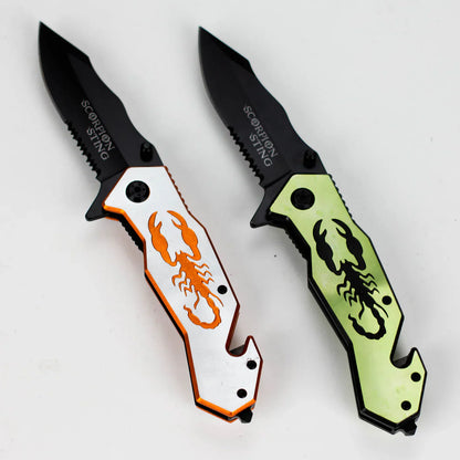Snake Eye - 8.5" Outdoor Rescue Hunting Knife - Scorpion