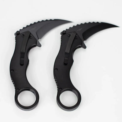 Snake Eye - 3" Folding Karambit Blade - Skull Design