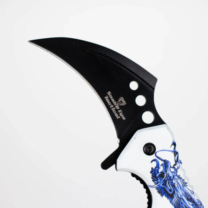Snake Eye - 3" Folding Karambit Blade - Dragon Design