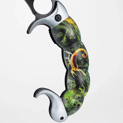 Snake Eye - 9" Pocket Knife - Scorpion Tail