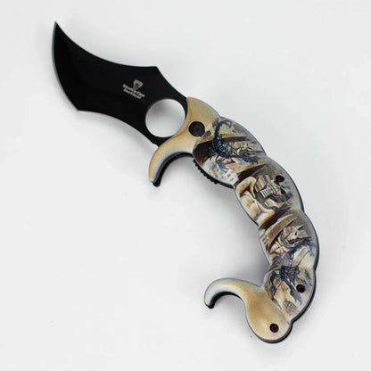 Snake Eye - 9" Pocket Knife - Scorpion Tail