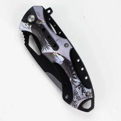 Snake Eye - 8" Outdoor Rescue Hunting Knife - Eagle Skystrike