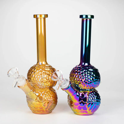 9" Owl Electroplate Glass Bong