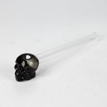 5.5" Glass Skull Oil Burner Pipe