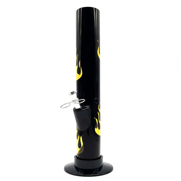 12" Black Acrylic Water Pipe Bong