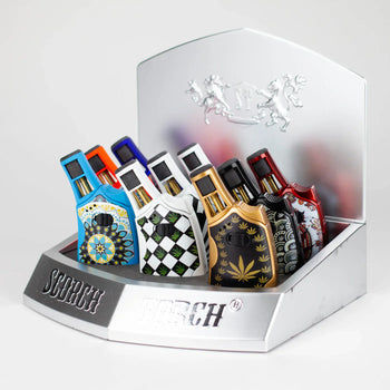 Scorch Torch – Mandala Leaf Designs Single Flame Torch Lighter