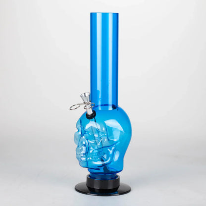 12" Skull Shape Acrylic Water Pipe