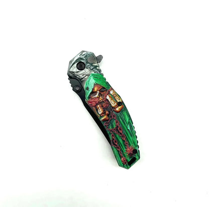 Snake Eye - 8.75" Foldable Pocket Knife - Reaper