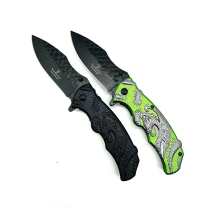 Snake Eye - 8.5" Foldable Pocket Knife - Wyrmfire
