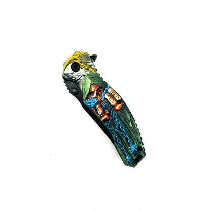 Snake Eye - 8.5" Foldable Pocket Knife - Outlaw
