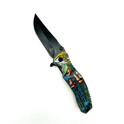 Snake Eye - 8.5" Foldable Pocket Knife - Outlaw