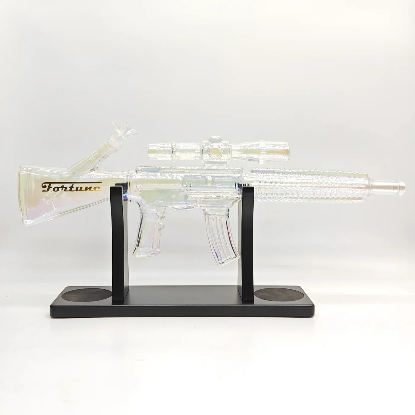 Fortune - 24" Carbine Rifle Bong w/ Hard Wood Stand