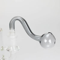 3.5″ U-Type Oil Burner Pipe w/ 14mm Glass Bubble Attachment