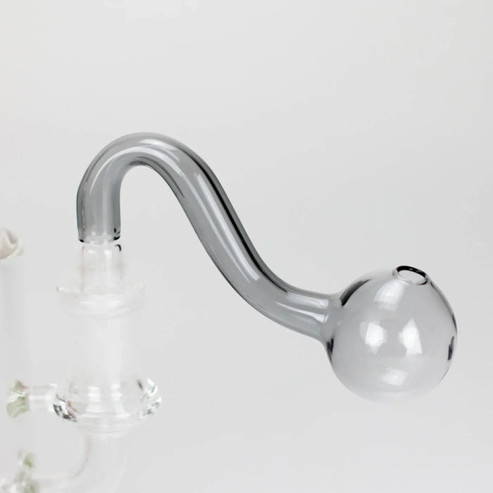 3.5″ U-Type Oil Burner Pipe w/ 14mm Glass Bubble Attachment