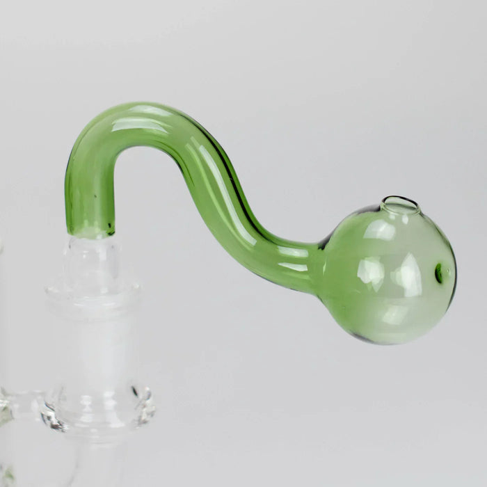 3.5″ U-Type Oil Burner Pipe w/ 14mm Glass Bubble Attachment