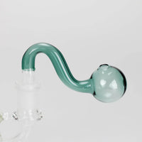 3.5″ U-Type Oil Burner Pipe w/ 14mm Glass Bubble Attachment