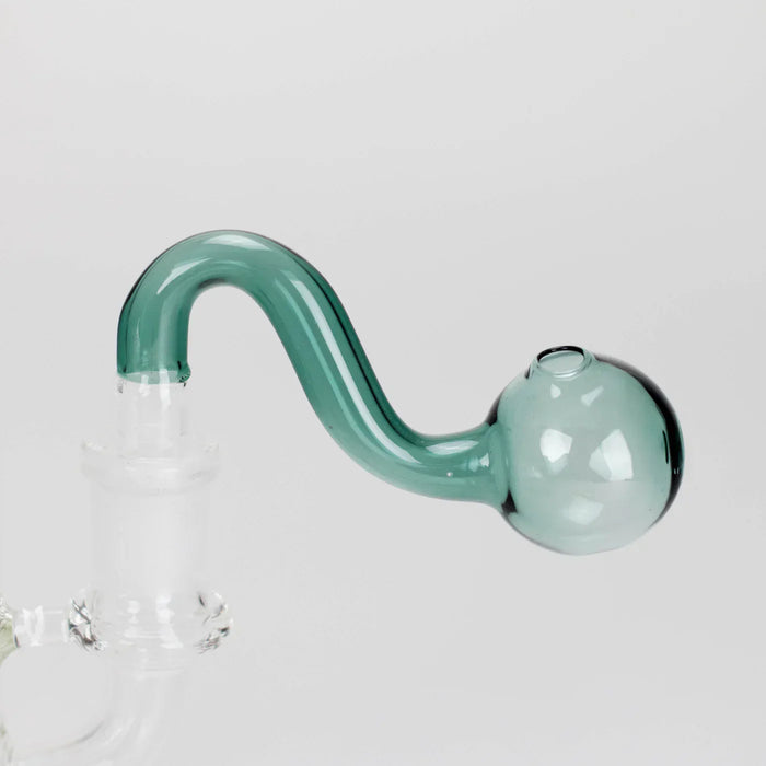3.5″ U-Type Oil Burner Pipe w/ 14mm Glass Bubble Attachment