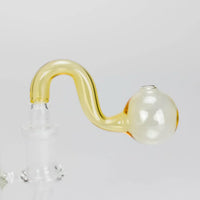 3.5″ U-Type Oil Burner Pipe w/ 14mm Glass Bubble Attachment