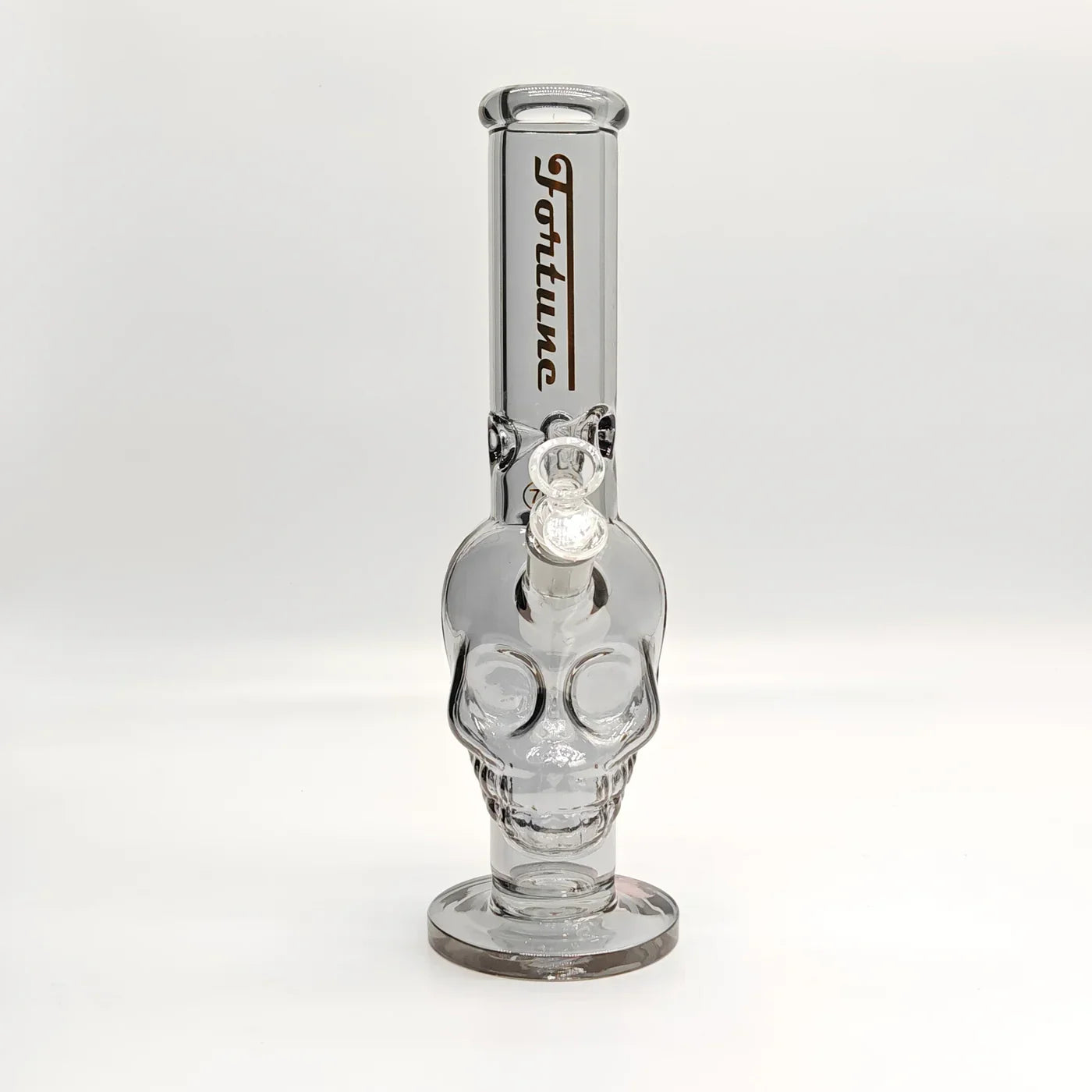 Fortune - 14" 7mm Electroplated Skull Glass Bong