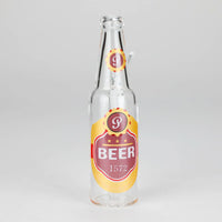6″ Beer Bottle Design Glass Bong