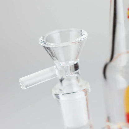 6″ Beer Bottle Design Glass Bong