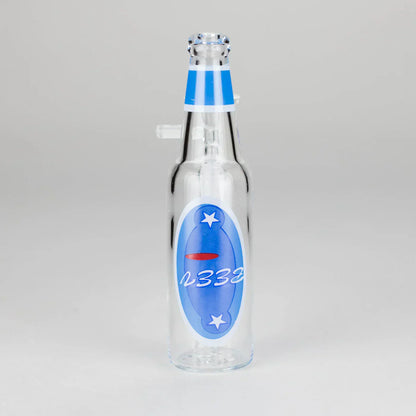 6″ Beer Bottle Design Glass Bong