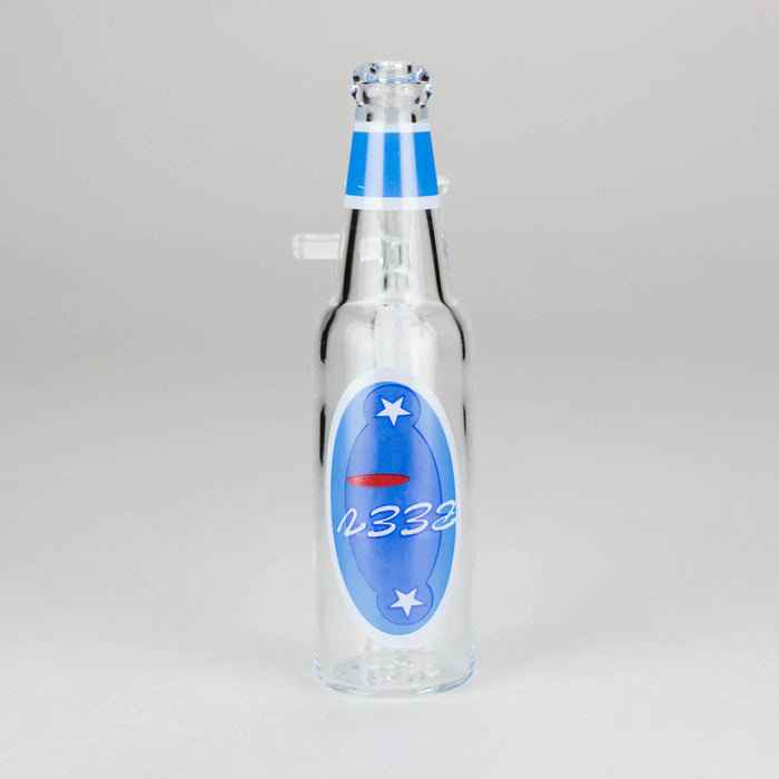 6″ Beer Bottle Design Glass Bong