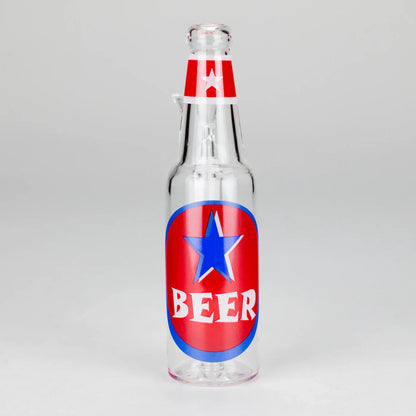 6″ Beer Bottle Design Glass Bong