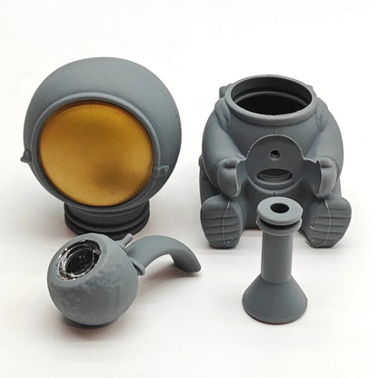6“ Astronaut Silicone Water Pipe