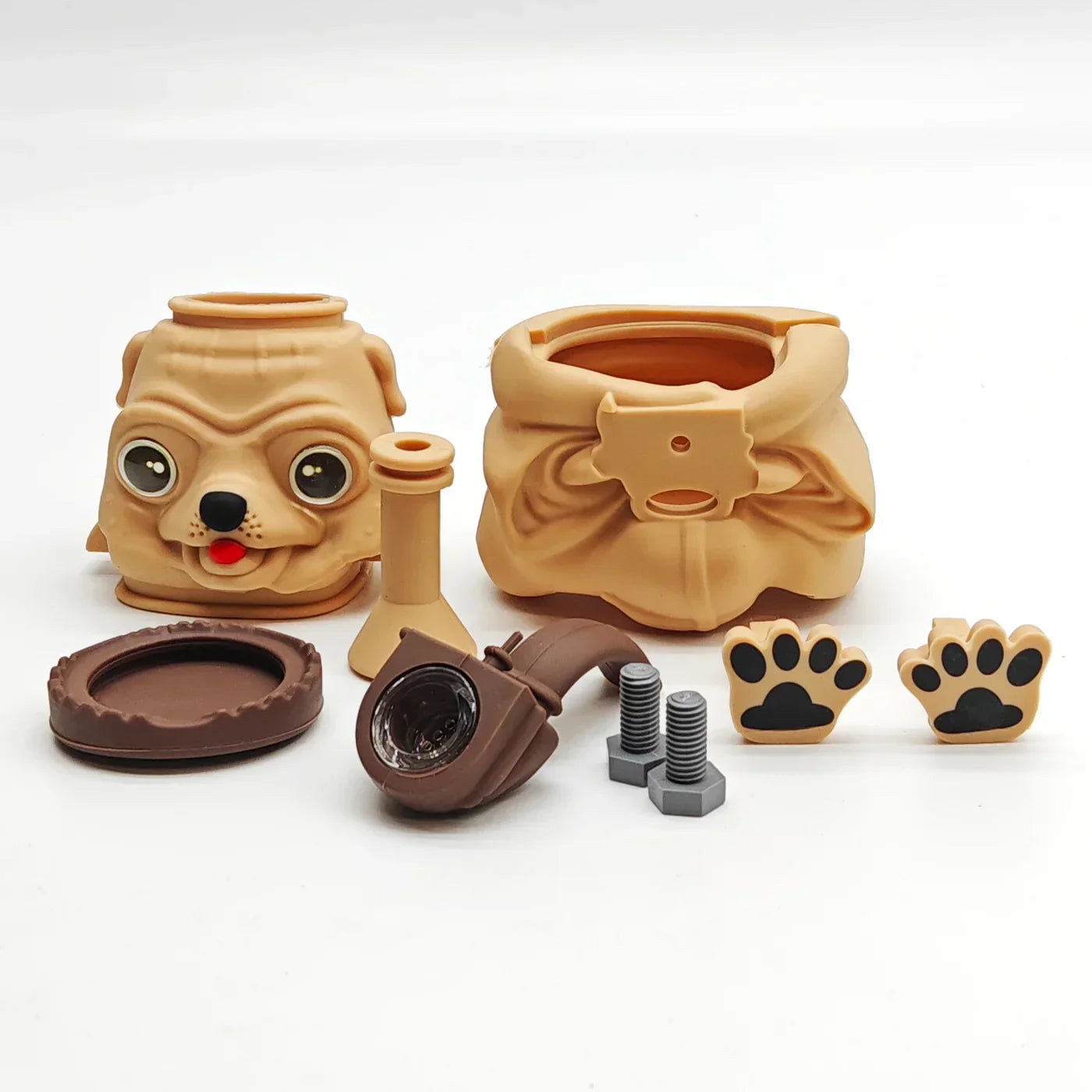 5.5" Pug Silicone Water Pipe