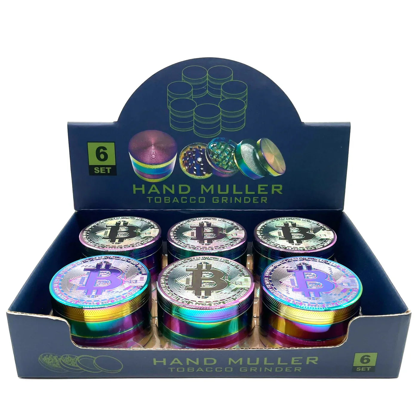 Bitcoin - 63mm 4-Pc Herb Grinder