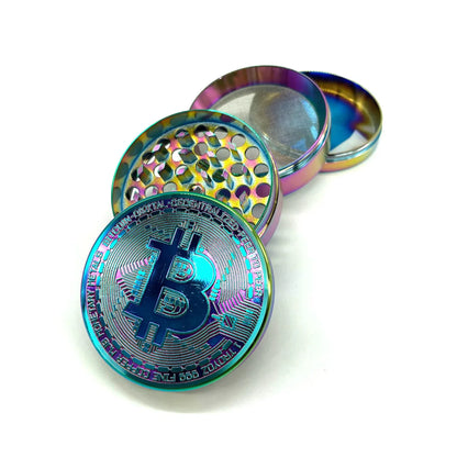 Bitcoin - 63mm 4-Pc Herb Grinder