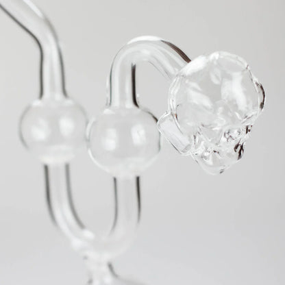 6.5" Skull Bent Curved Glass Oil Pipe