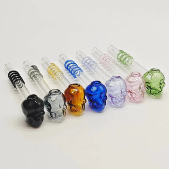 5″ Coloured Skull Oil Burner Pipe