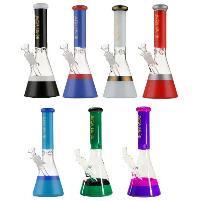 Aqua - 11″ Glass Bong with Bowl