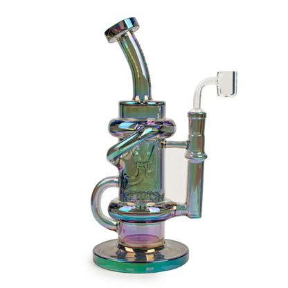Red Eye Tek® - 9.5" Tall Metallic Terminator Finish Glitch Klein Recycler Rig